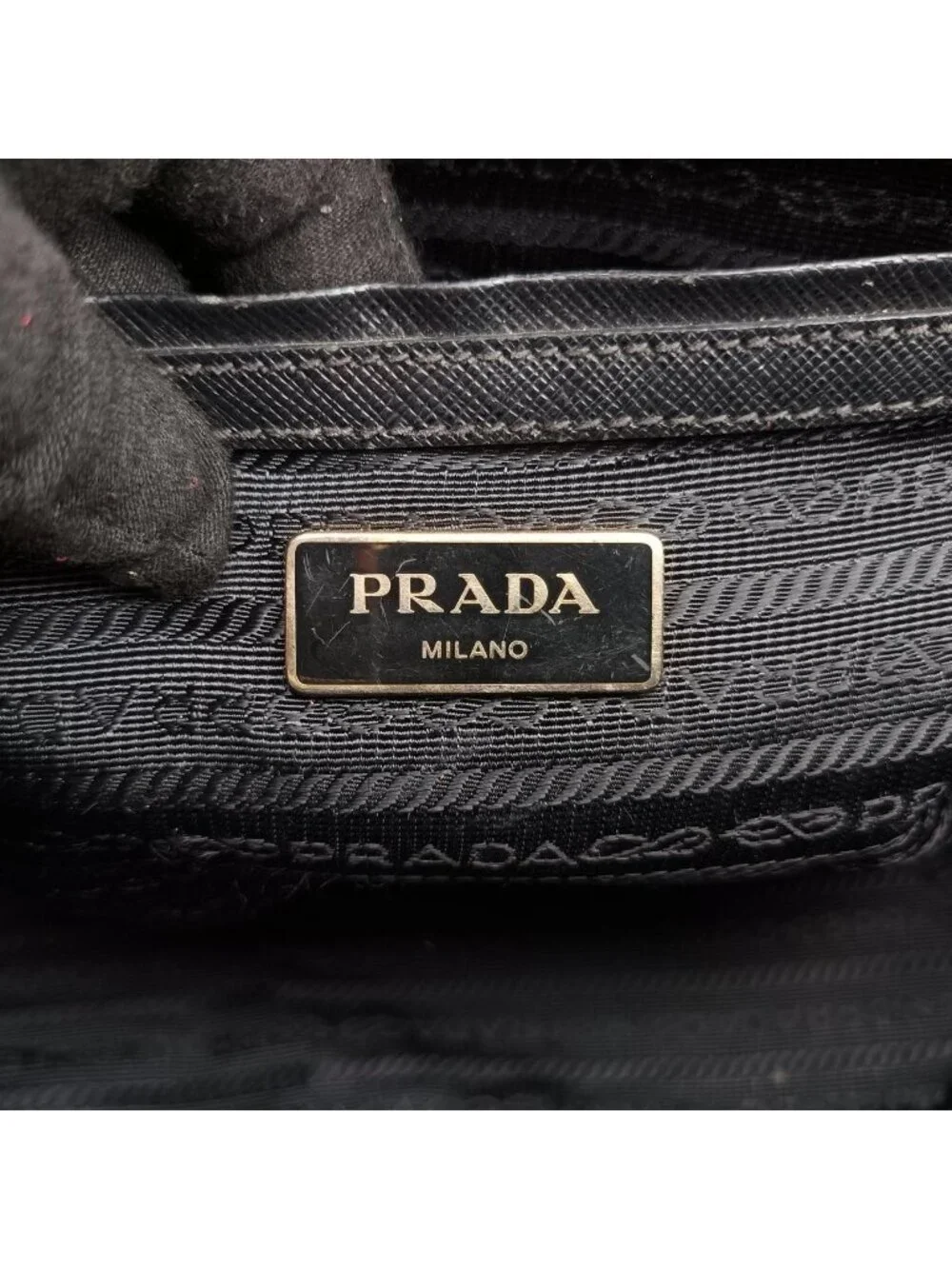 Prada Galleria Black Saffiano Leather Shoulder Bag